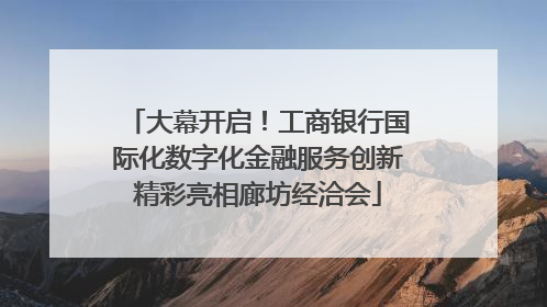 大幕开启！工商银行国际化数字化金融服务创新精彩亮相廊坊经洽会