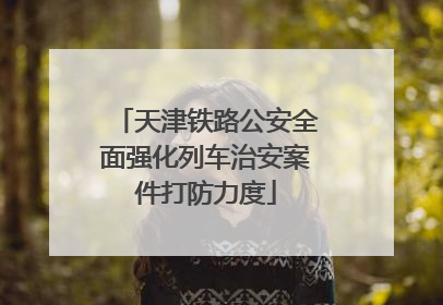 天津铁路公安全面强化列车治安案件打防力度