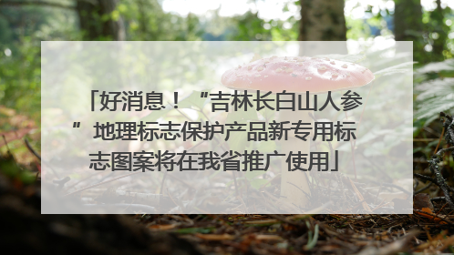 好消息！“吉林长白山人参”地理标志保护产品新专用标志图案将在我省推广使用