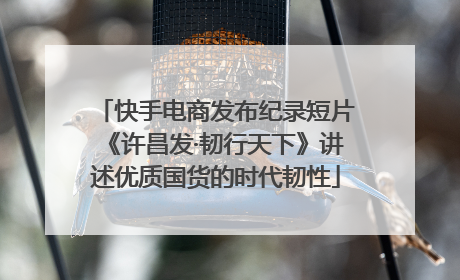 快手电商发布纪录短片《许昌发·韧行天下》讲述优质国货的时代韧性