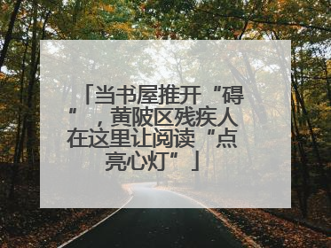当书屋推开“碍”，黄陂区残疾人在这里让阅读“点亮心灯”