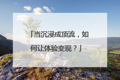 当沉浸成顶流，如何让体验变现？
