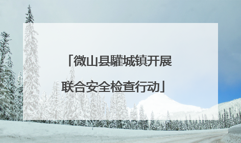 微山县驩城镇开展联合安全检查行动