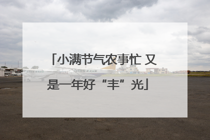 小满节气农事忙 又是一年好“丰”光