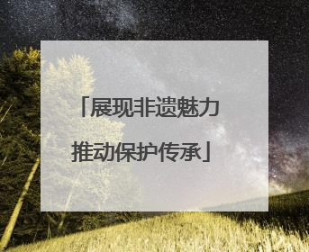展现非遗魅力 推动保护传承