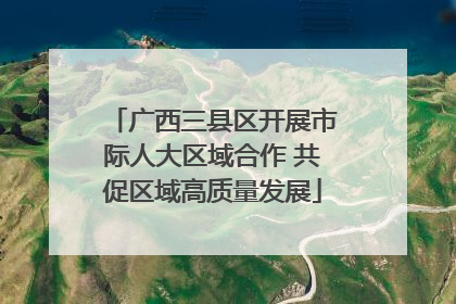 广西三县区开展市际人大区域合作 共促区域高质量发展