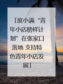 度小满“青年小店榜样计划”在张家口落地 支持特色青年小店发展