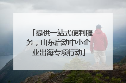 提供一站式便利服务，山东启动中小企业出海专项行动