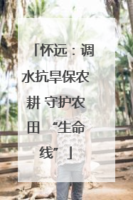 怀远：调水抗旱保农耕 守护农田 “生命线”