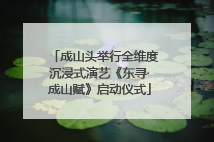 成山头举行全维度沉浸式演艺《东寻·成山赋》启动仪式