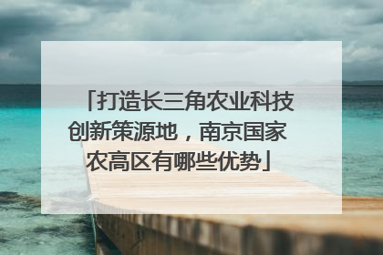 打造长三角农业科技创新策源地，南京国家农高区有哪些优势