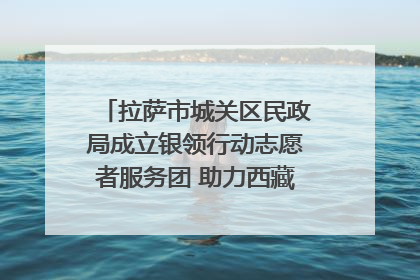 拉萨市城关区民政局成立银领行动志愿者服务团 助力西藏银发经济发展