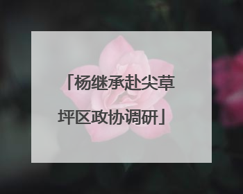 杨继承赴尖草坪区政协调研