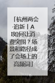 杭州两会·追新丨AI如何让消费突围？场景和路径成了会场上的高频词