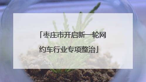 枣庄市开启新一轮网约车行业专项整治