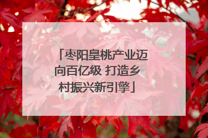 枣阳皇桃产业迈向百亿级 打造乡村振兴新引擎