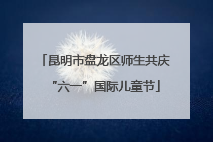 昆明市盘龙区师生共庆“六一”国际儿童节