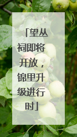望丛祠即将开放，锦里升级进行时