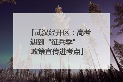武汉经开区：高考遇到“征兵季”  政策宣传进考点