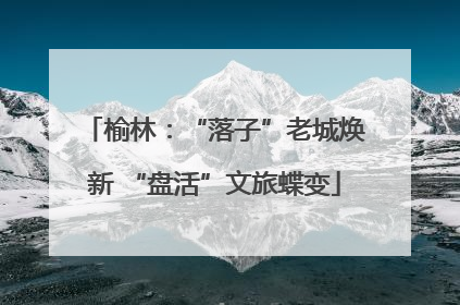 榆林：“落子”老城焕新 “盘活”文旅蝶变