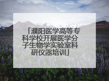 濮阳医学高等专科学校开展医学分子生物学实验室科研仪器培训