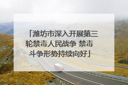 潍坊市深入开展第三轮禁毒人民战争 禁毒斗争形势持续向好