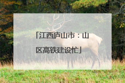 江西庐山市：山区高铁建设忙