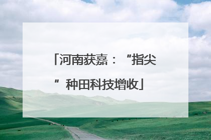 河南获嘉：“指尖”种田科技增收