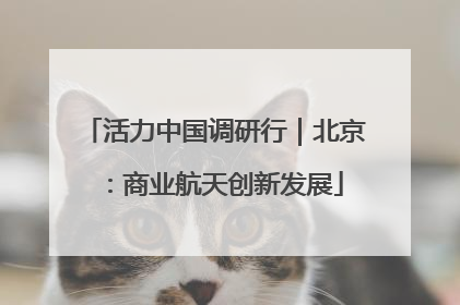 活力中国调研行｜北京：商业航天创新发展