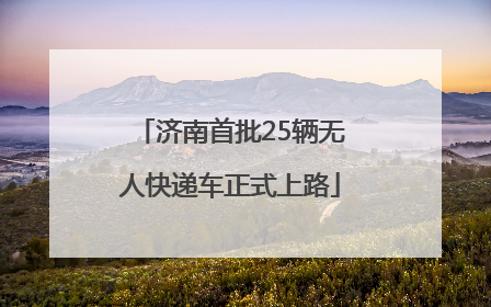 济南首批25辆无人快递车正式上路