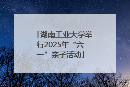 湖南工业大学举行2025年“六一”亲子活动