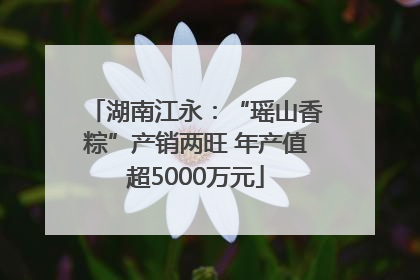 湖南江永：“瑶山香粽”产销两旺 年产值超5000万元