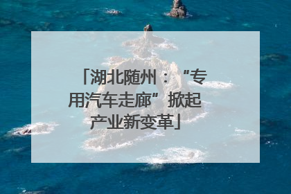 湖北随州：“专用汽车走廊”掀起产业新变革