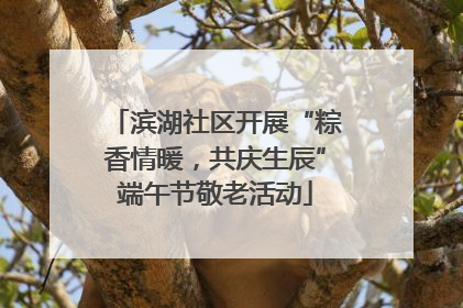 滨湖社区开展“粽香情暖，共庆生辰”端午节敬老活动