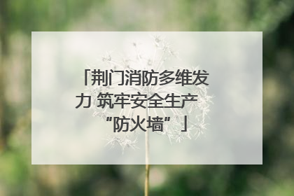 荆门消防多维发力 筑牢安全生产“防火墙”