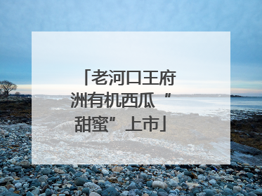 老河口王府洲有机西瓜“甜蜜”上市