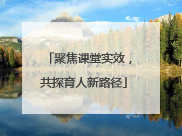 聚焦课堂实效，共探育人新路径