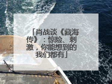 肖战谈《藏海传》：惊险、刺激，你能想到的我们都有