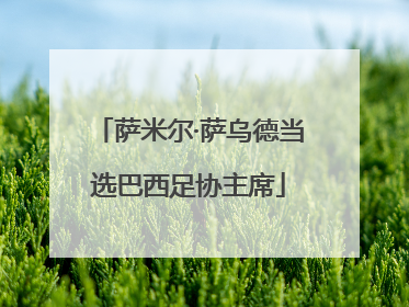 萨米尔·萨乌德当选巴西足协主席