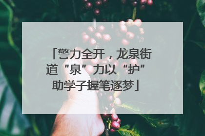 警力全开，龙泉街道“泉”力以“护”助学子握笔逐梦