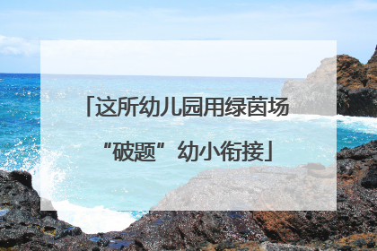 这所幼儿园用绿茵场“破题”幼小衔接
