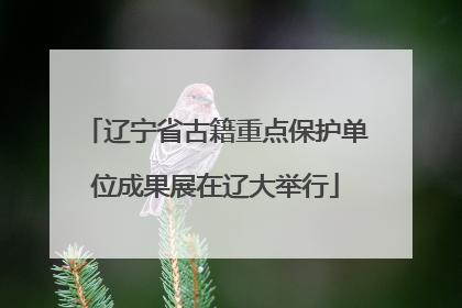 辽宁省古籍重点保护单位成果展在辽大举行