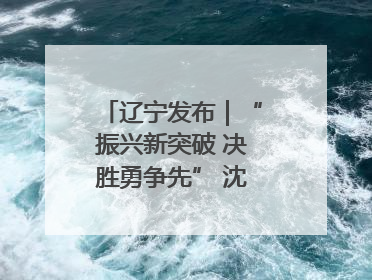 辽宁发布｜“振兴新突破 决胜勇争先” 沈阳这么干！
