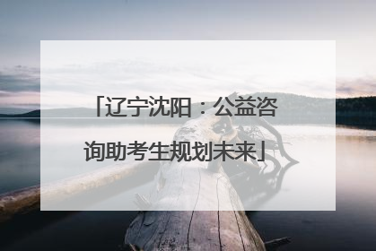 辽宁沈阳：公益咨询助考生规划未来