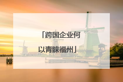 跨国企业何以青睐福州