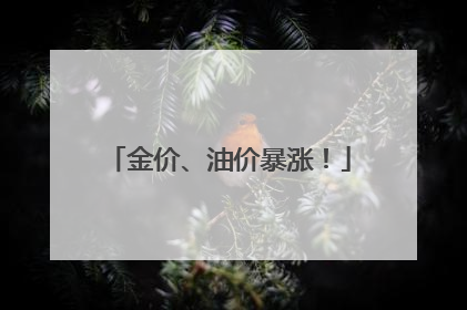金价、油价暴涨！