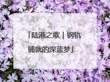 陆港之歌｜钢轨铺就的深蓝梦