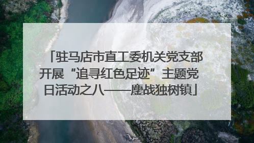 驻马店市直工委机关党支部开展“追寻红色足迹”主题党日活动之八——鏖战独树镇