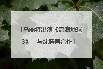 马丽将出演《流浪地球3》，与沈腾再合作