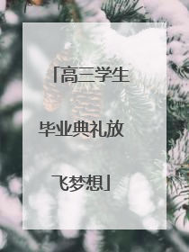 高三学生毕业典礼放飞梦想